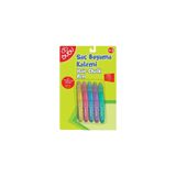 Bubu Bu-Bu Saç Boyama Kalemi 6 Renk Hair Chalk Pen Çocuk Saç Boyası Seti
