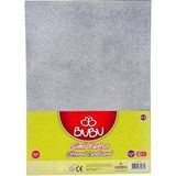 Bubu Bu-Bu Simli Fon Karton 50X70 cm Gümüş -Tane- - Çok Renkli - .