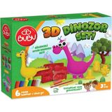 BuBu Eğlenceli Dinozor Oyun Hamuru Seti OH0012 - Renkli