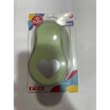 Bubu kalpli Şekilli Delgeç - Yeşil - KALPLİ - 2"(İNÇ) 5 CM