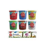 Bubu Oyun Hamuru 6 Renk 1 Paket 6 lı Oyun Hamuru 600 gr Canlı Renkler