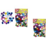 Bubu Ponpon Simli 2 cm 50'li Karma ( Üç Adet )