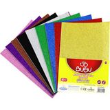 Bubu Simli Yapışkanlı Eva 10 Renk 20 x 30 cm 2mm Kalınlıkta Kokusuz ve Canlı Renkler