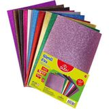 Bubu Simli Yapışkanlı Eva 10 Renkli Set 20X30 cm – Hobi ve El Işleri Için
