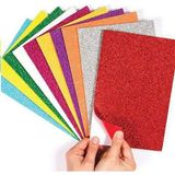 Bubu Simli Yapışkanlı Eva 20x30 cm 10 Renk 1 Adet Yaratıcı Kırtasiye Ürünü