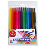 Bubu Twist Crayon 12 Renk Çevirmeli Mum Boya 2539502 Çok Renkli