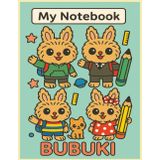 Bubuki's School Journey – Motivational Student Notebook: A Fun and Inspiring Writing Journal for Creative Kids – Wide Ruled, 100 Pages, 8.5 x 11