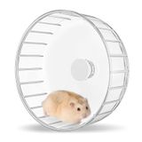 BUCATSTATE Hamster Tekerleği Sessiz, 17 cm Hamster Egzersiz Tekerlekleri Temel - Sessiz Spinner Hamster Koşu Tekerlekleri Gerbil Cüce Suriye Hamster Fare için