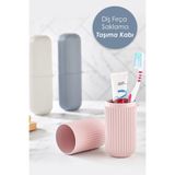 buççin online mağaza 1 Adet Pratik Seyahat Tipi Diş Macun Fırça Saklama Ve Taşıma Kabı Diş Fırçalık Plastik Beyaz Ürünün