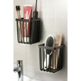 buççin online mağaza 2'li Set Yapışkanlı Banyo Saç Fırçası Tarak Düzenleyici Diş Fırçalık Çok Amaçlı Mutfak Duvar Rafı Pl