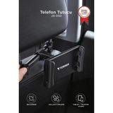Buççin Online Mağaza Araba Içi Koltuk Arkası Tablet Tutucu Tablet Çanta Düzenleyici Gri Kumaş