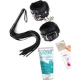 Buççin Online Mağaza Deri Kırbaç & Kelepçe Kayganlaştırıcı Mesaj Jel Prezervatif Genital Mendil Seti - Çok Renkli