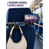 Buççin Online Mağaza Koltuk Arkası Ayarlanabilir Tablet Telefon Tutucu Siyah