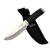 Buck 7-7 Siyah Av / Outdoor Bıçak 22cm - Siyah Sap, Kılıflı