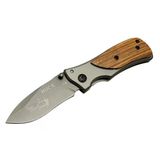 Buck X35 Kahverengi Kamp Çakı 15Cm- Manuel, Kemerlikli, Ahşap Sap