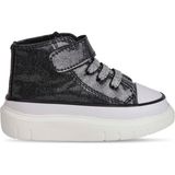 Buckhead BUCK4490 Axel Shiny Kız Çocuk Sneaker Ayakkabı Düz Tabanlı Parlak Malzeme - Siyah