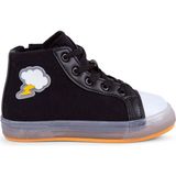 Buckhead Çocuk Bağcıklı Işıklı Günlük Ayakkabı BUCK4299 Chuck High - Black