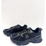 Buckhead Kalın Tabanlı Ortopedik Fileli Erkek Sneakers Spor Ayakkabı - 00-Siyah