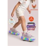BUCKHEAD Patenli Işıklı Günlük Spor Ayakkabı BUCK4496 Daisy Roller