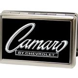 Buckle-Down Kartvizitlik 1969 Camaro Chevrolet Amblem Siyah Gümüş Large