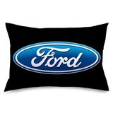 Buckle-Down Yastık Kılıfı Ford Oval Logo Siyah Mavi Standart 15,2 x 25,4 cm