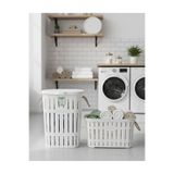 Buclee 65 Lt Kirli Çamaşır Sepeti ve 40 Lt Çamaşır Selesi Ikili Set|banyo Düzenleyici Çamaşır Sepeti Takımı