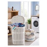 Buclee Lüks Banyo Seti: 65 Litre Kapaklı Kirli Çamaşır Sepeti & 22 Litre Ergonomik Çamaşır Selesi