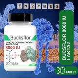 Bucsflor Laktaz 30 tablet | Laktoz intoleransı Için Laktaz enzimi Takviyesi