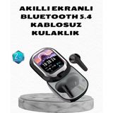 Bucuks Mey Ithalat® Aktif Gürültü Engelleme Özellikli Kablosuz Kulaklık – Akıllı Ekranlı Şarj Kutusu