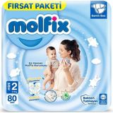 Bucuks Mey Ithalat® Bebek Bezi Fırsat Paketi 2 Beden 3-6 kg 80 Adet