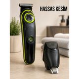 Bucuks Mey Ithalat® Erkek Bakım Seti 5'i 1 Arada 0-10 mm Ayarlanabilir Çok Fonksiyonlu Tıraş Makinesi