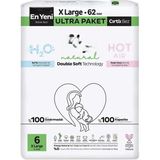 Bucuks Mey Ithalat® Natural Double Soft Bebek Bezi Ultra Paket 6 Beden 62 Adet