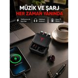 Bucuks Mey Ithalat® Powerbank Özellikli Bluetooth Kablosuz Kulaklık – Dokunmatik Kontrol, Uzun Pil Ömrü, Ergonomik Tasarım