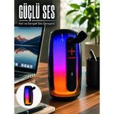 Bucuks Mey Ithalat® Rgb Işıklı Bluetooth Hoparlör Güçlü Ses Type-C Şarjlı Taşınabilir Kablosuz Speaker