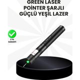 Bucuks Mey Ithalat® Yüksek Güçlü Yeşil Lazer Pointer 5000MW Şarjlı
