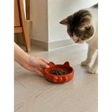 Bucuks Papyon Model Beton Kedi Köpek Mama ve Su Kabı 16 cm Çap - Kiremit