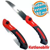 Budama Testeresi 180 Mm Çelik Düz Ağaç Dal Bağ El Testeresi Açılıp Kapanır