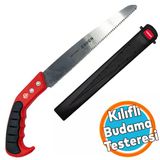 Budama Testeresi Kılıflı 300 Mm Çelik Düz Bahçe Ağaç Dal Bağ El Testeresi