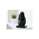 Buddha Eli Heykeli - Ruhani Meditasyon Dekorasyonu – 15 CM Meditasyon Hediyelik