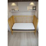 Buddy 10 cm Bebek ve Çocuk Yatağı Sünger Park Yatak Anne Yanı ve Bebek Yatakları Ultra Lüx Full Ortopedik - Beyaz - 55 x 110 cm