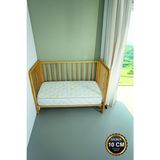 Buddy 10 cm Bebek ve Çocuk Yatağı Sünger Park Yatak Anne Yanı ve Bebek Yatakları Ultra Lüx Full Ortopedik - Beyaz - 60 x 130 cm