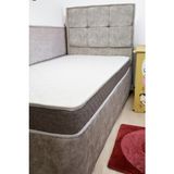 Buddy 15 cm Tek Kişilik Sünger Baza Yatağı, Unisex Full Ortopedik Yataklar, Lux Çocuk Baza Yatak - Beyaz - 90 x 190 cm