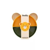 Buddy Mama Tabağı - 5 Parça Bej-Yeşil-Sarı (4 Adet)