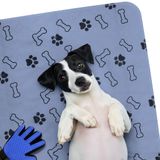 Buddy's Best Köpek ve Evcil Hayvanlar için Bakım Eldiveni ile Yıkanabilir Köpek Pee Ped, Büyük, Su Geçirmez ve Emici Kapitone Katmanlar Whelping, Housebreaking, Sandık Eğitimi için (36 x 41 inç (2'li