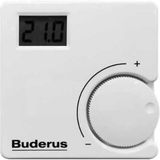 Buderus RT20 Kablosuz Oda Termostatı Uzaktan Ölçüm Dijital Kontrol Beyaz Renkli