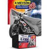 Budge Mondial 100 Superboy I Amerikan Fitilli Motosiklet Brandası Çadır Örtü - Miflonlu