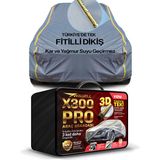 Budge Toyota Corolla Hatchback Uyumlu X300 Pro Araba Brandası Miflonlu Branda Oto Çadır Örtü