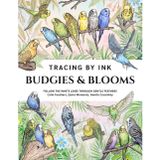 Budgies & blooms Tracing Book by Ink for Adults: Follow the White Lines with a Black Pen Through Cute Feathers and Nature: A Relaxing Reverse Coloring Art Activity for Bird Lovers