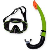 Budi Çocuk Dalış Maskesi ve Snorkel Seti - Star Diving - Yeşil - 1 - 0 - 001-Renkli