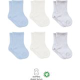 Budi Home Bistyle Basic Penye Soket Çorap 6'Lı BS10101B Mavi Ekru Gri